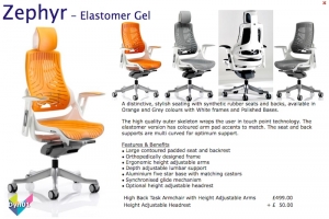 Dynamic Zephyr Elastomer Gel Armchair