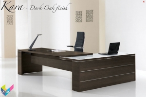 Kara Executive Desk - Royal Oak finish