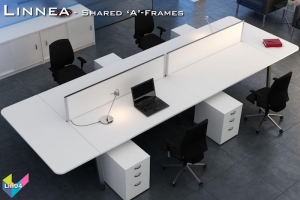 Linnea Office Bench Desks 04 - Linnea Bench Desking