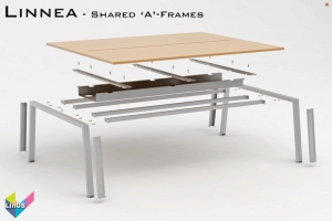 Linnea Office Bench Desks 08 - Linnea Bench Desking