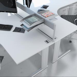 White Corner Desking